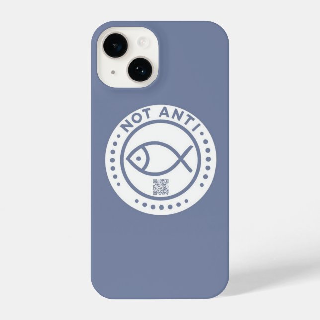 Blue phone case Not Anti Fish (Back)