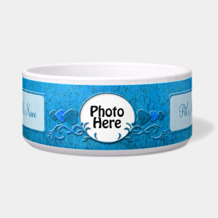 Blue Photo and Name Earthen Fancy Pottery