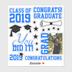 Blue Photo Graduation