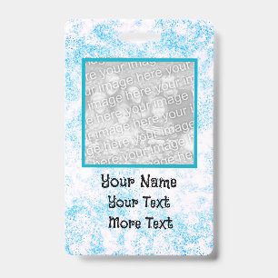 Blue photo ID Badge