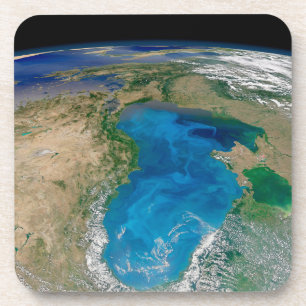 Blue Phytoplankton Bloom In The Black Sea Coaster