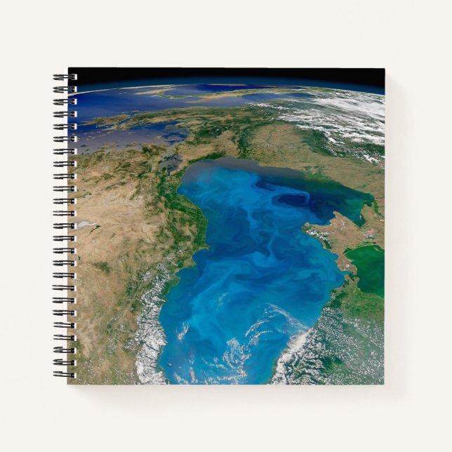 Blue Phytoplankton Bloom In The Black Sea Notebook (Front)