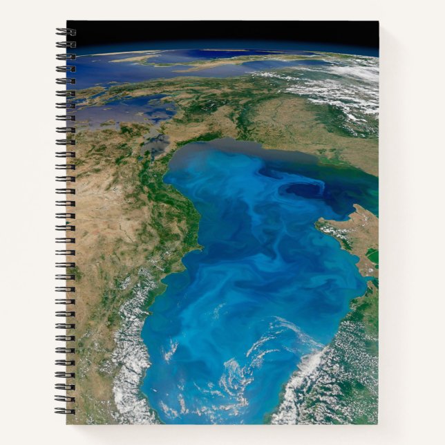Blue Phytoplankton Bloom In The Black Sea Notebook (Front)