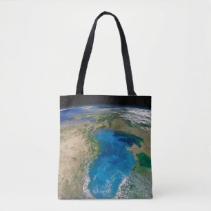 Blue Phytoplankton Bloom In The Black Sea Tote Bag