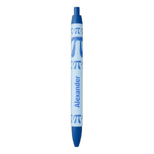 Blue Pi Symbol Math Geek Mathematics Professor Ink Pen