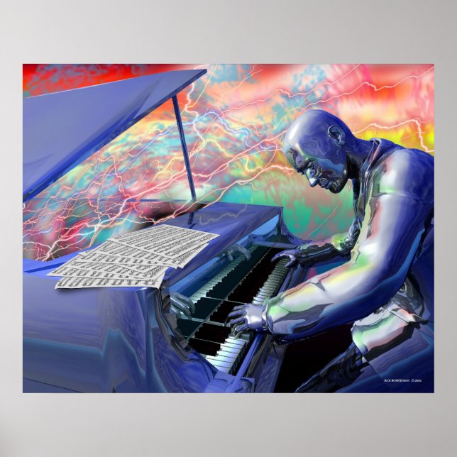 Blue Piano Poster (Front)