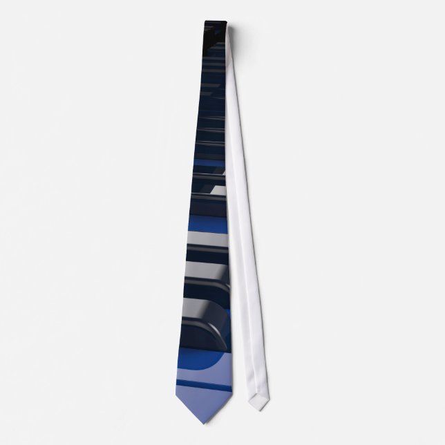 Blue Piano Tie (Front)