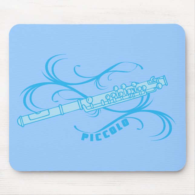 Blue Piccolo Mouse Pad (Front)