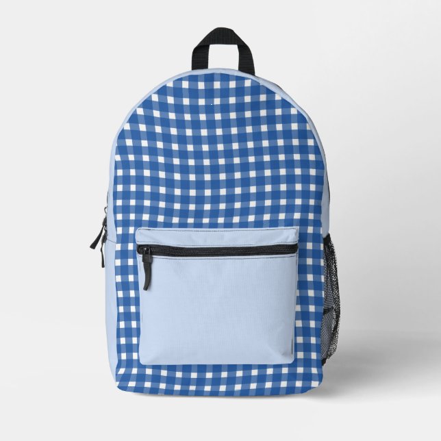 blue picnic backpack  (Front)