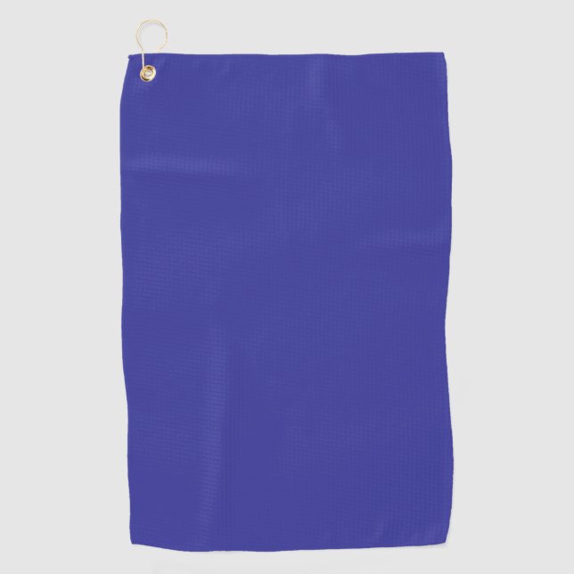 Blue (pigment) (solid colour)  golf towel (Front)