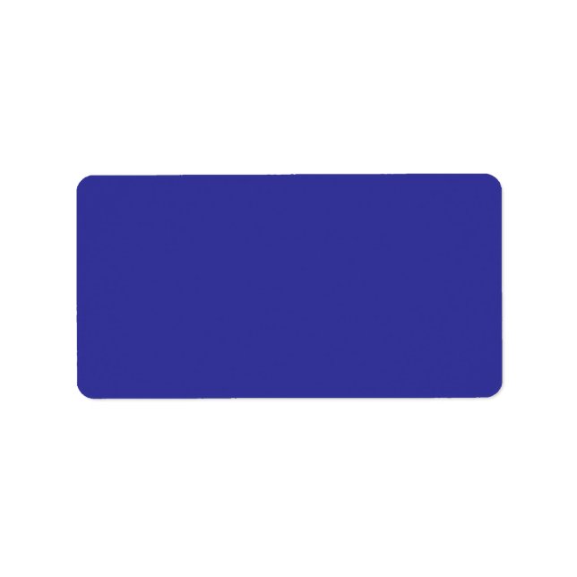 Blue (pigment) (solid colour)  label (Front)