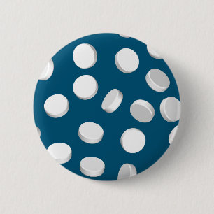 blue pills drugs 6 cm round badge