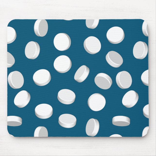 blue pills drugs mouse pad (Front)