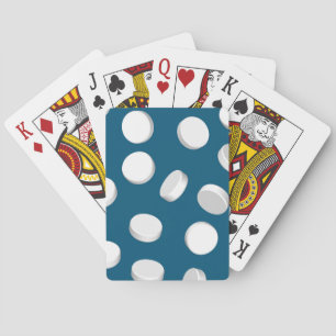 blue pills drugs playing cards