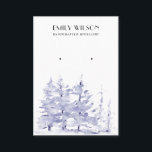 BLUE PINE TREE WINTER FOREST STUD EARRING DISPLAY BUSINESS CARD<br><div class="desc">If you need any further customisation please feel free to message me on yellowfebstudio@gmail.com.</div>