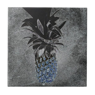 Blue Pineapple Asphalt Texture Industrial  Ceramic Tile