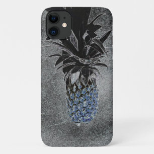 Blue Pineapple Asphalt Texture iPhone 11 Case