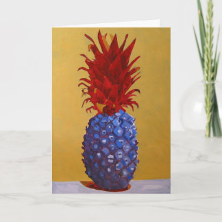 Blue Pineapple Greeting Card / Invitation