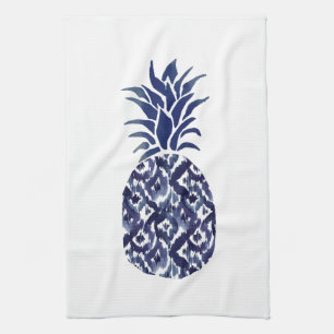 blue pineapple kitchen towel