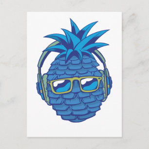 Blue Pineapple Postcard