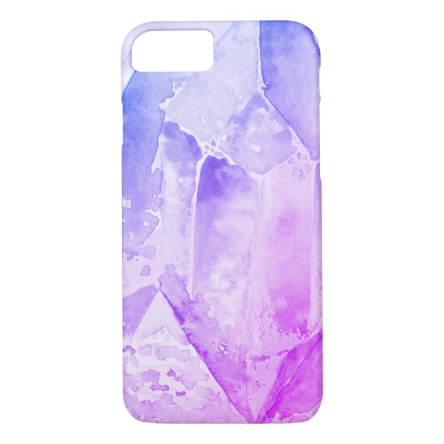 *~* Blue Pink Amethyst Crystal Healing Energy Case-Mate iPhone Case (Back)