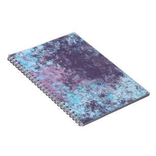 Blue, Pink and Purple Marble Abstract Notebook