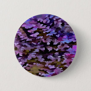 Blue, Pink and Sienna Camouflage Pattern 6 Cm Round Badge
