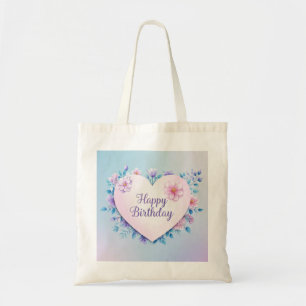 Blue Pink birthday luxurious elegant extravagant Tote Bag