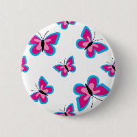 Blue Pink Butterfly Pattern