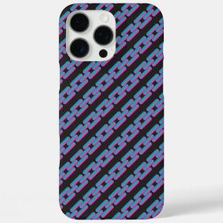blue pink chain iPhone / iPad case