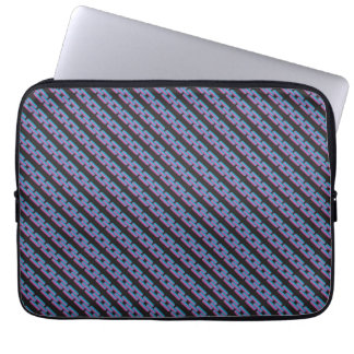 blue pink chain laptop sleeve