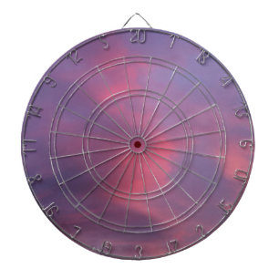 Blue Pink Clouds Dartboard