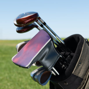 Blue Pink Clouds Golf Head Cover