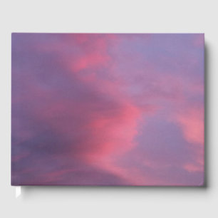 Blue Pink Clouds Guest Book