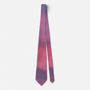 Blue Pink Clouds Tie