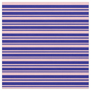 Blue & Pink Coloured Lines Pattern Fabric