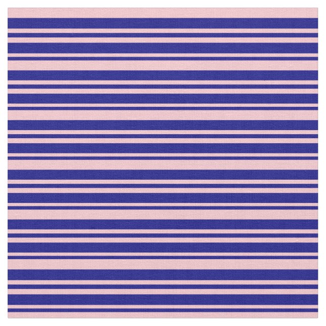 Blue & Pink Coloured Lines Pattern Fabric (Close Up)