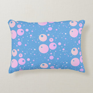 Blue pink creative polka dots decorative cushion