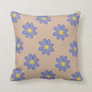 Blue/Pink Flowers 2 in 1 Cushion