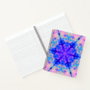 Blue & Pink Gradient Pastel Bubble Art Notebook