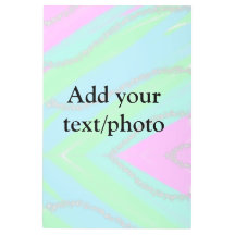 Blue pink green glitter sparkle pastel add name p