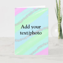 Blue pink green glitter sparkle pastel add name p