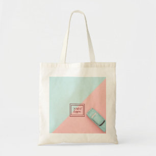 Blue Pink Make It Happen Tote Bag