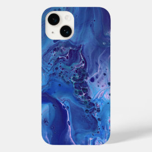 Blue & Pink Marble Abstraction Case-Mate iPhone 14 Case