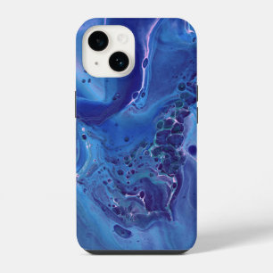 Blue & Pink Marble Abstraction iPhone 14 Case