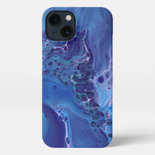 Blue & Pink Marble Abstraction iPhone 13 Case