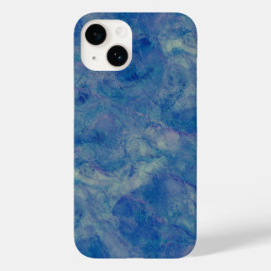 Blue & Pink Marble Acrylic Abstraction Case-Mate iPhone 14 Case