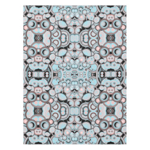 Blue Pink Mocha Black Gradient Colour Fill Pattern Tablecloth