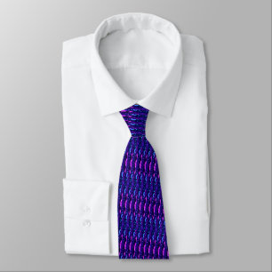Blue Pink Neon Colours Design Modern Neck Tie