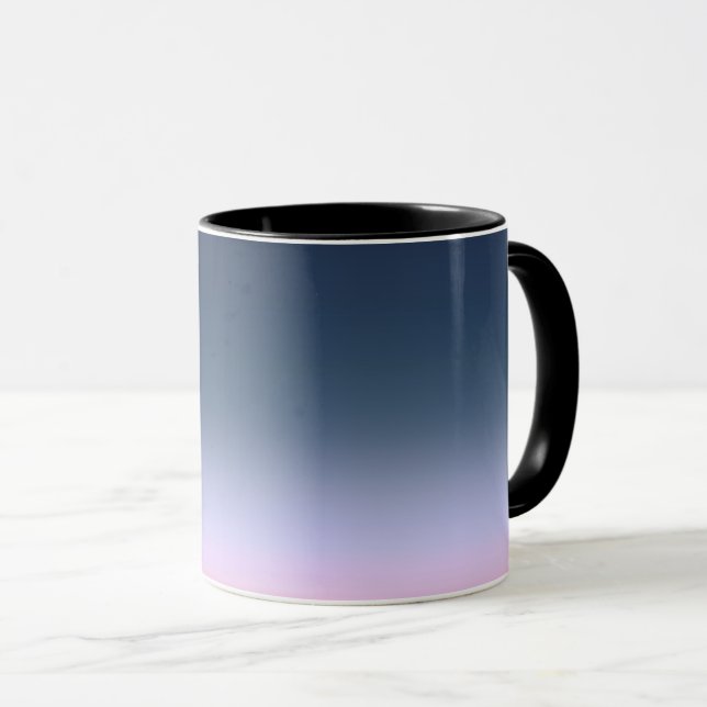 Blue-pink Ombre . Mug (Front Right)